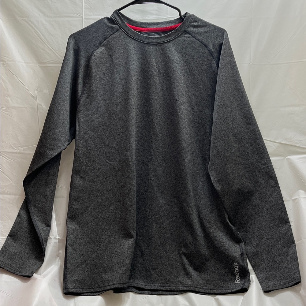 Reebok Men's Charcoal Long Sleeve Tee
